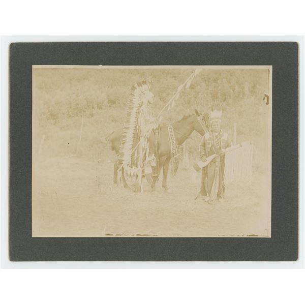 Whitman Massacre Cayuse Indian Cabinet Photo