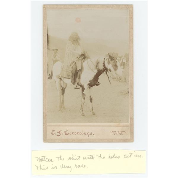 Il-Stam-Kat Nez Perce Indian Cabinet Photo