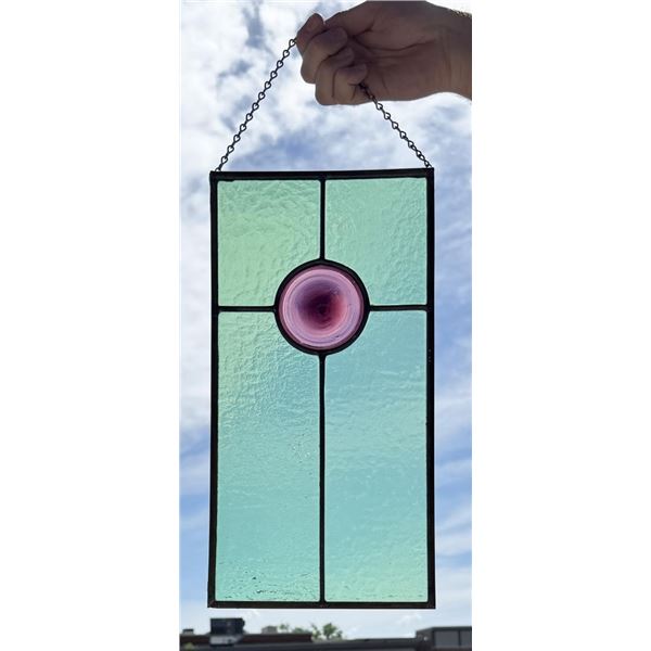 Edwardian Stained Glass Rondel Window