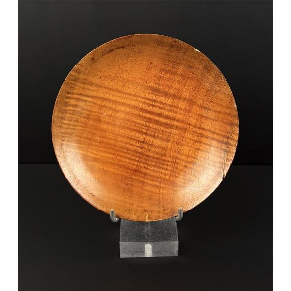 19th Century Hawaiian Koa Wood Shallow Bowl