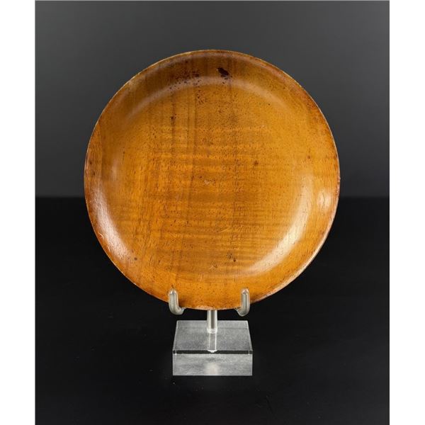 19th Century Hawaiian Koa Wood Shallow Bowl
