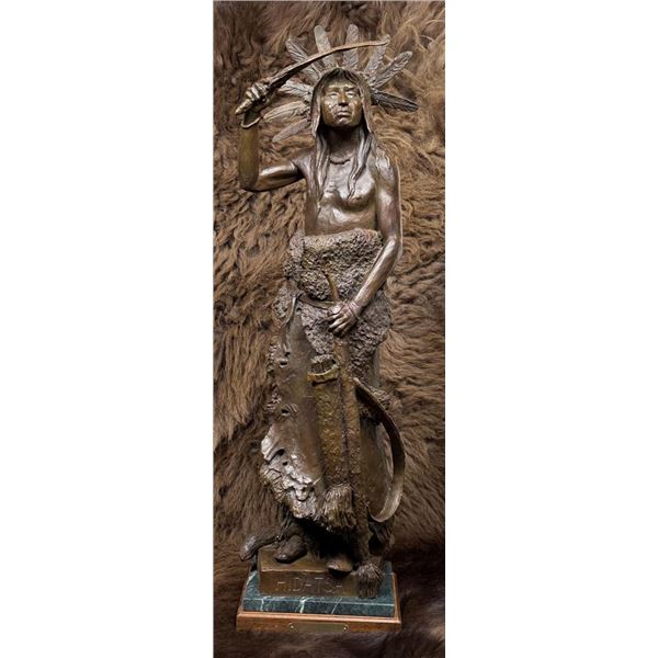 Richard Greeves Hidatsa Indian Bronze