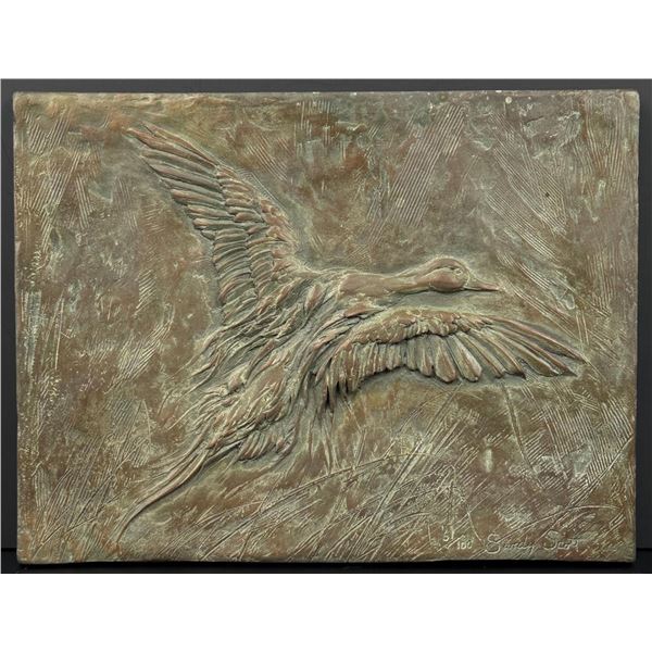 Sandy Scott Mallard Relief Bronze