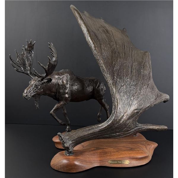 Anita Pauwels Before the Snow Moose Bronze