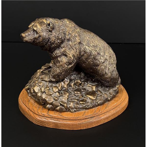 Grizzly Bear Resin Sculpture