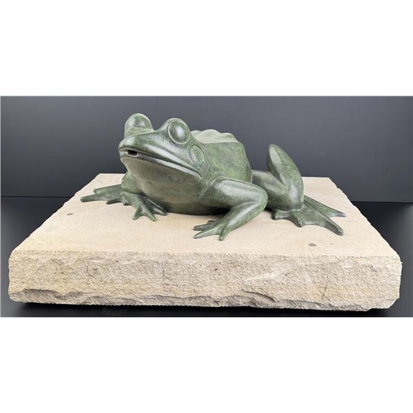 Tony Hochstetler Garden Frog Fountain Bronze