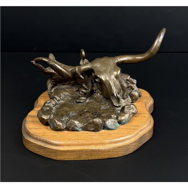 Gerry Metz Longhorn Skull Bronze