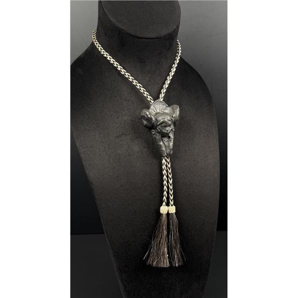 George Carlson 1997 Prix de West Bronze Bolo Tie