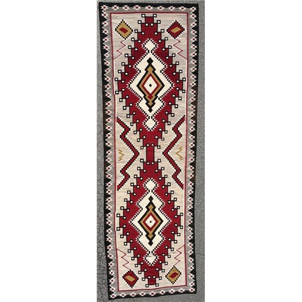 1930s Navajo Indian Lodge Size Ganado Rug