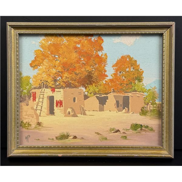 Willard Page Adobe Village Painting
