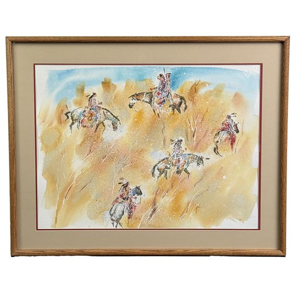 King Kuka Prairie Warriors Blackfoot Painting