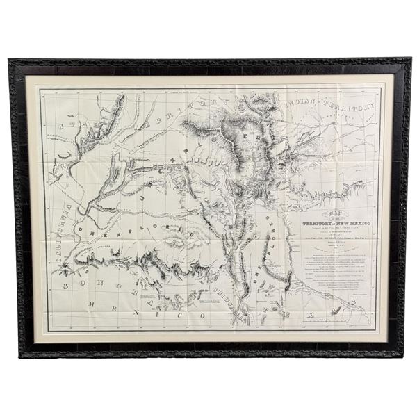 1851 Parke Kern Map of the Territory of New Mexico