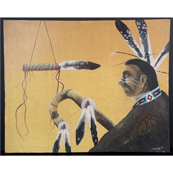Clifford Brycelea Mandan Tribe Dancer Painting