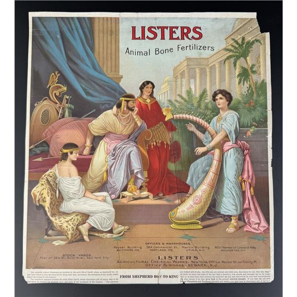 Listers Animal Bone Fertilizers Sign
