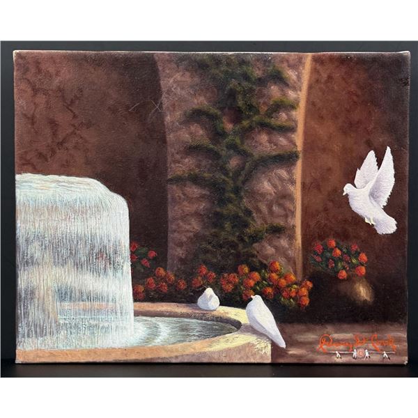 Gary Cook White Doves Painting