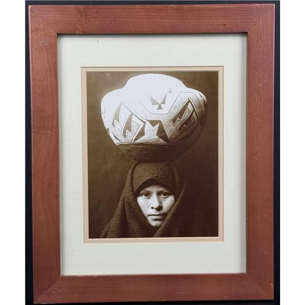 Edward Curtis Zuni Girl with Jar