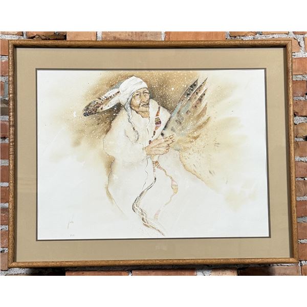 King Kuka Eagle Fan Blackfoot Indian Painting