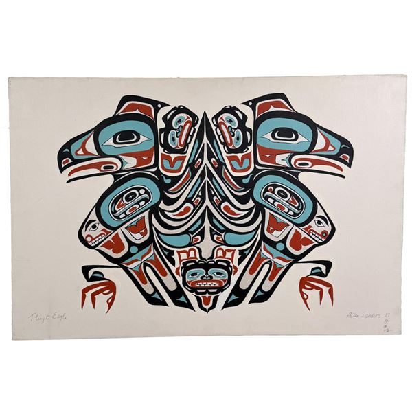 Allen Sanders Tlingit Eagle Painting