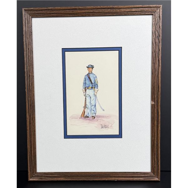 Dave Powell Cavalry Soldier Painting