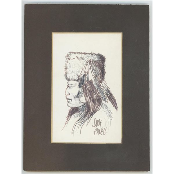 Dave Powell Otter Turban Drawing