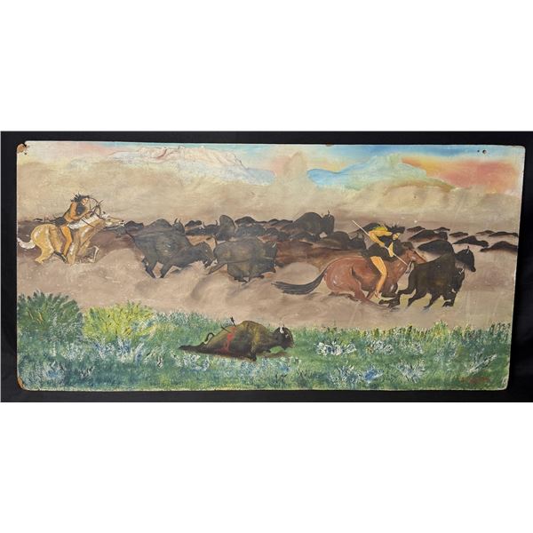 I. Braveheart Montana Indian Painting