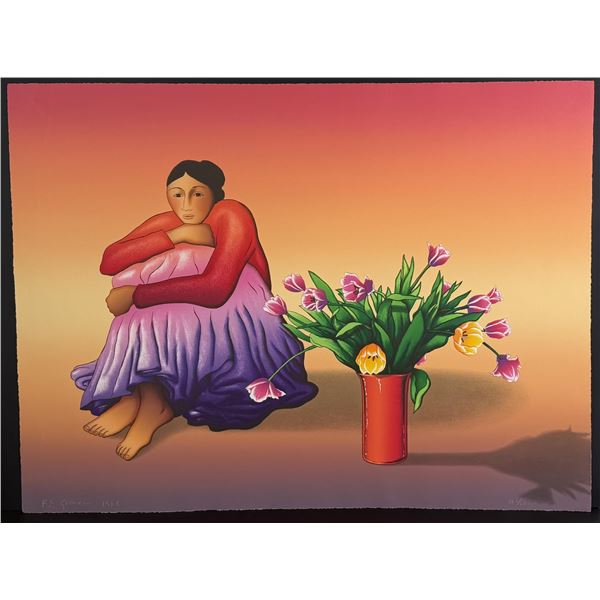 R.C. Gorman Tulips Lithograph