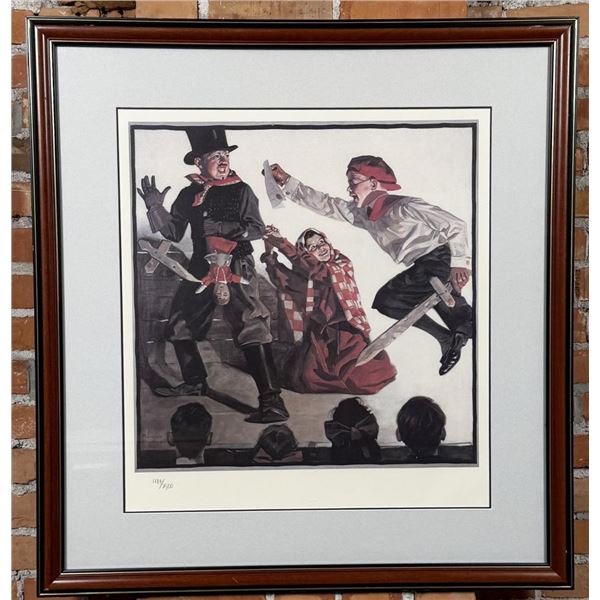 Norman Rockwell School Play Lithograph