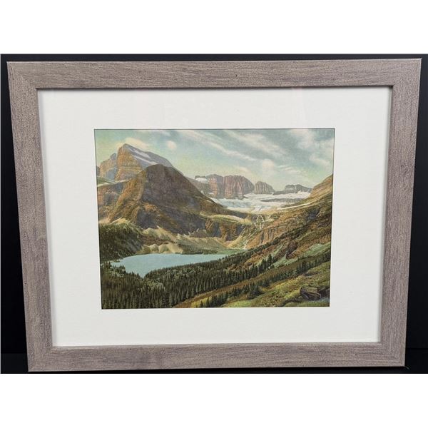 Grinnell Lake and Glacier Print