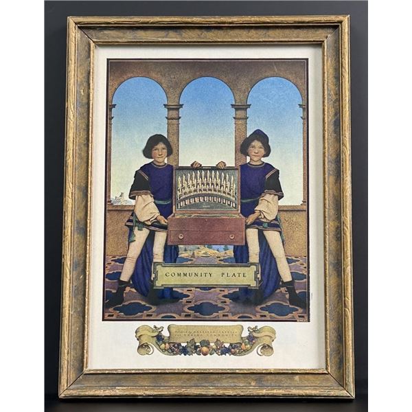 Oneida Community Plate Maxfield Parrish Print