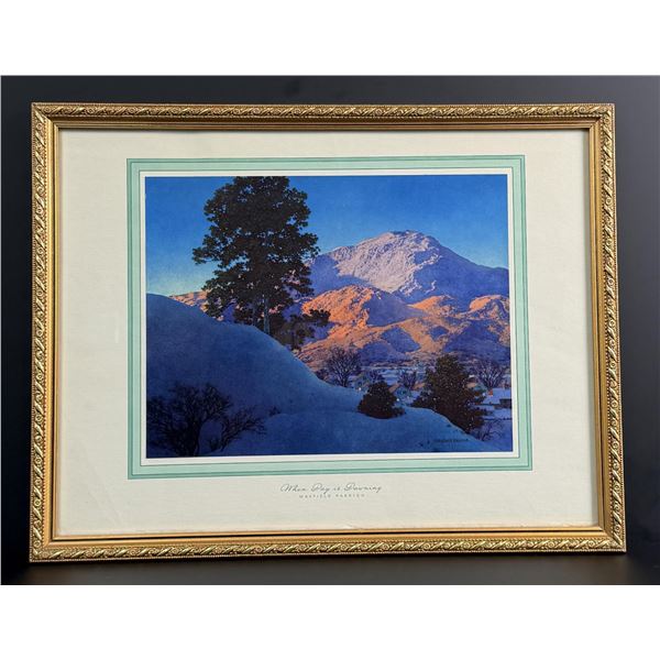 When Day is Dawning Maxfield Parrish Print