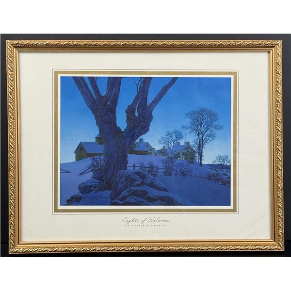 Lights of Welcome Maxfield Parrish Print