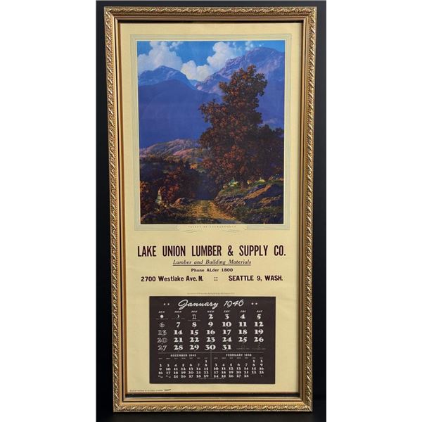Valley of Enchantment Maxfield Parrish Calendar