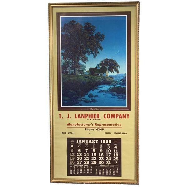 New Moon Maxfield Parrish Montana Calendar