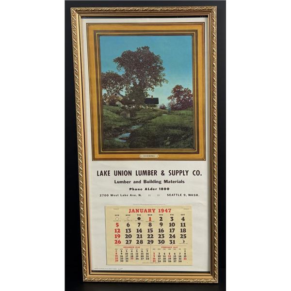 Evening Maxfield Parrish Calendar