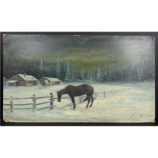 Harry Leonard Lopp Glacier Park Montana Painting