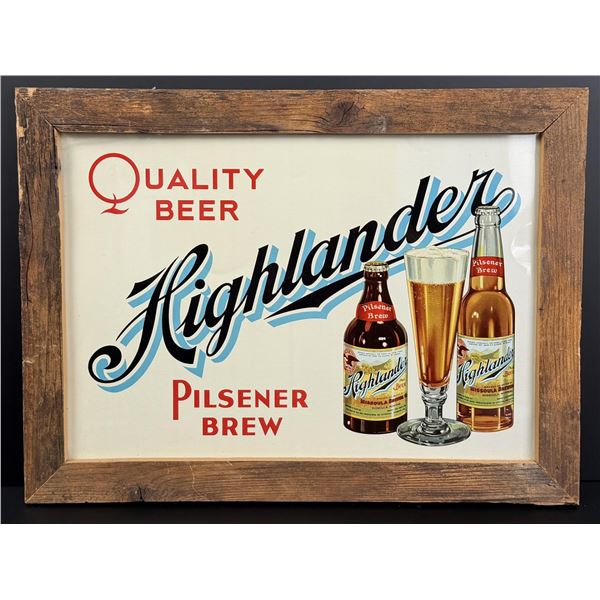 Highlander Beer Missoula Montana Sign