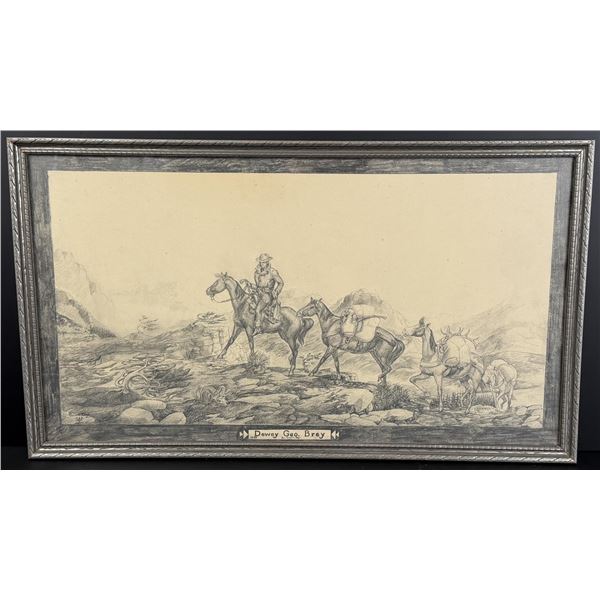 Calvin Boy Montana Blackfoot Indian Drawing