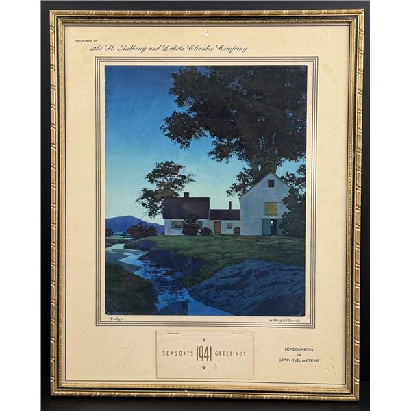 Twilight Maxfield Parrish Calendar Dakota Elevator