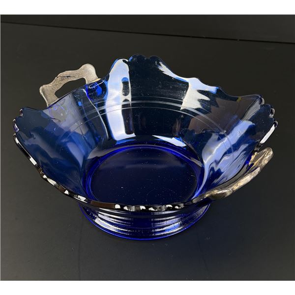 LE Smith Cobalt Blue Mt. Pleasant Bowl