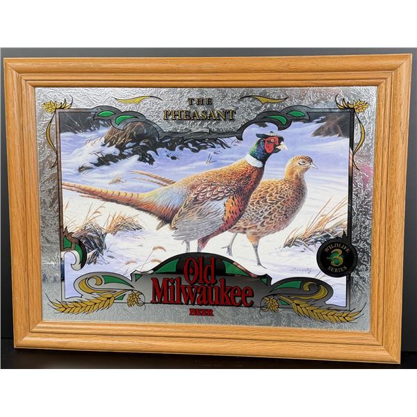 The Pheasant Old Milwaukee Beer Mirror
