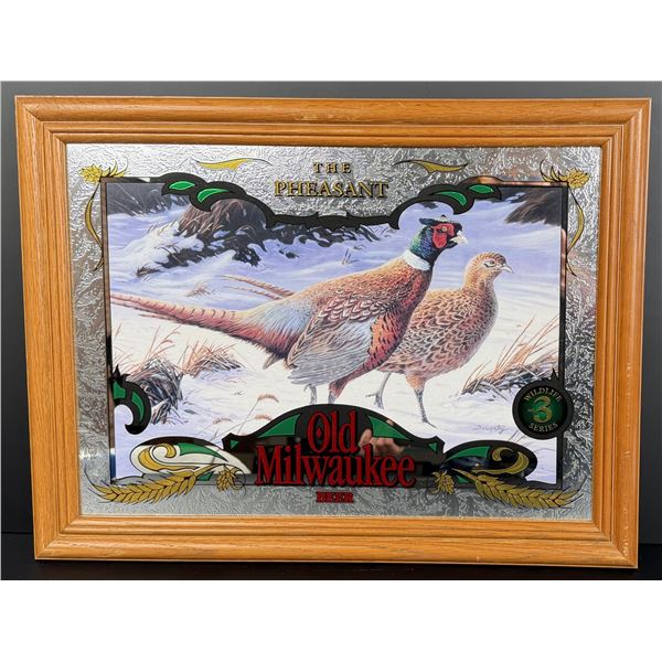 The Pheasant Old Milwaukee Beer Mirror