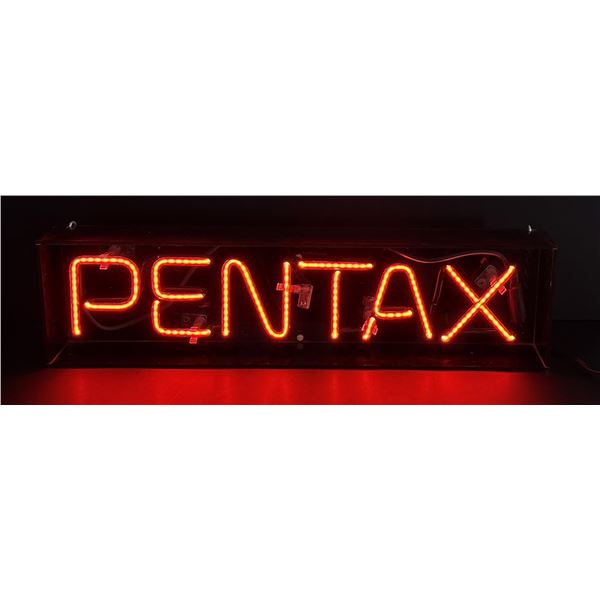 Pentax Camera Store Display Neon Sign