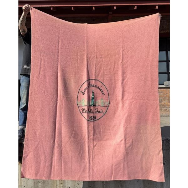 1939 San Francisco Worlds Fair Throw Blanket