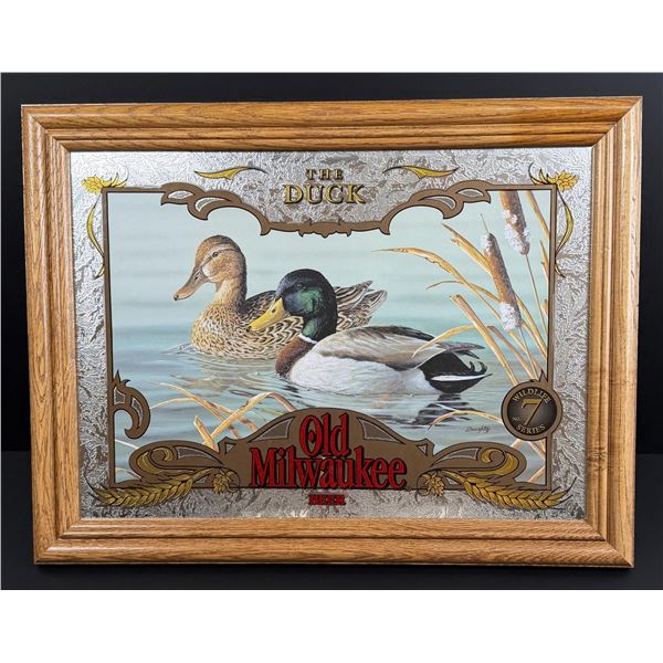 The Duck Old Milwaukee Beer Mirror