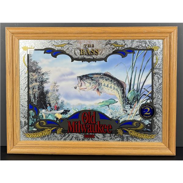 The Bass Old Milwaukee Beer Mirror
