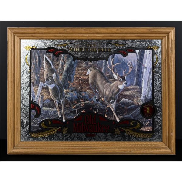 The Whitetail Deer Old Milwaukee Beer Mirror