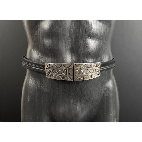 Hopi Sterling Silver Belt and Buckle