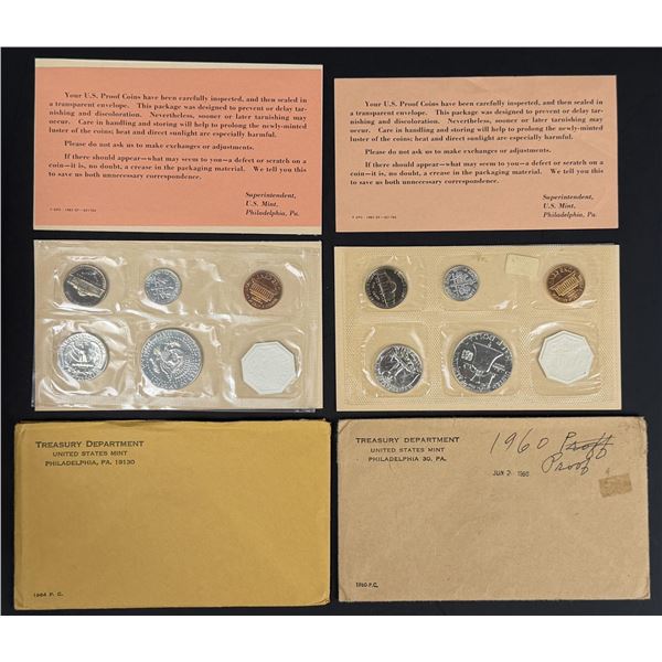 1960 1964 Silver Proof Coin Sets