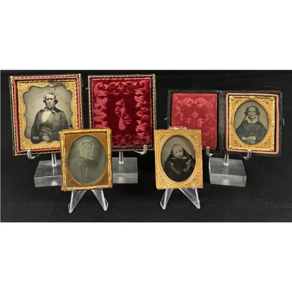 Collection of Antique Ambrotype Photos