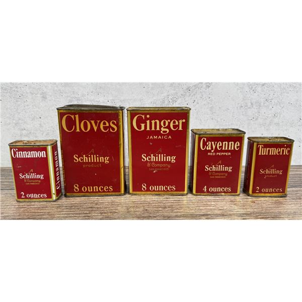 Schilling Spice Tin Collection